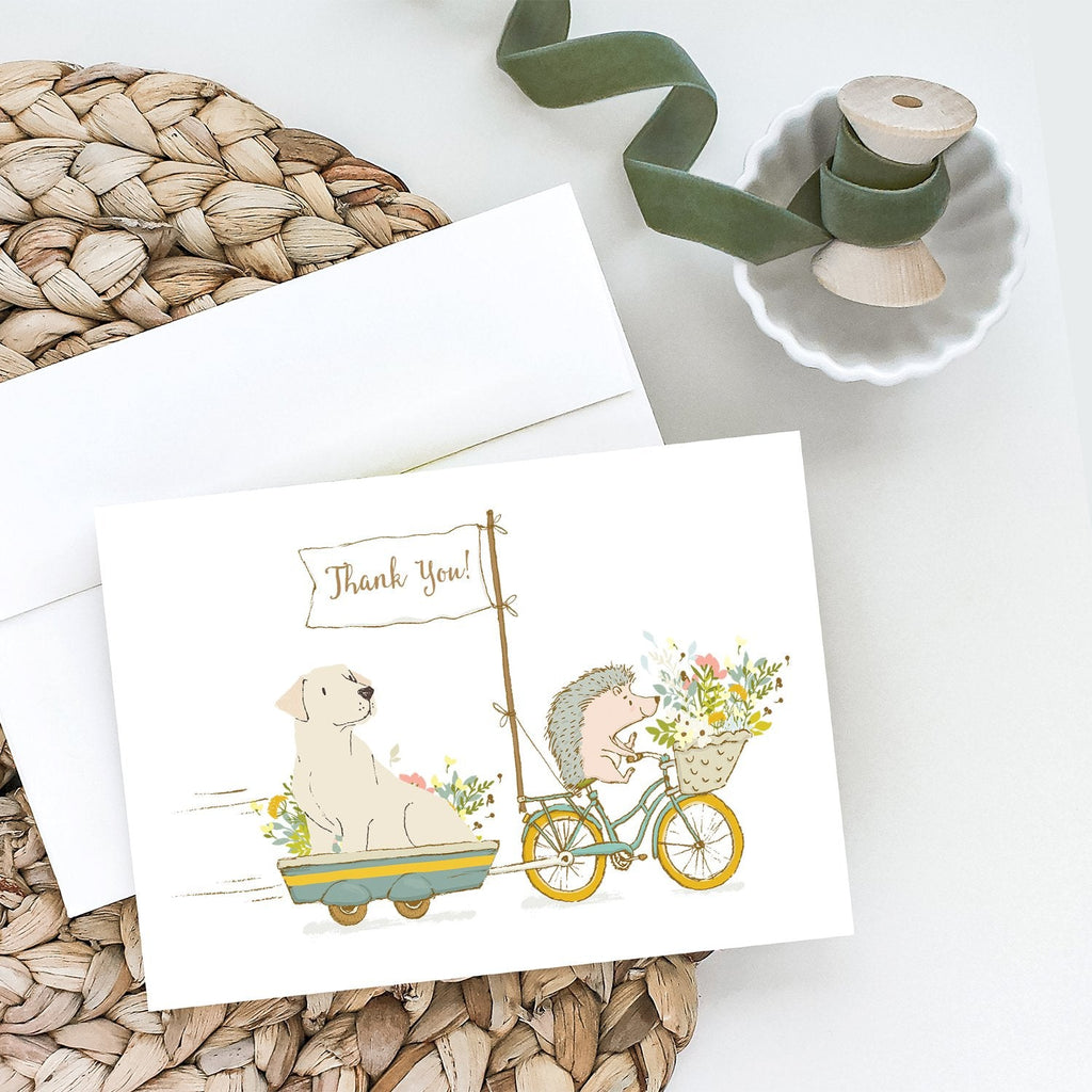 Labrador Retriever Yellow Greeting Cards Pack of 8 Blank Cards with Envelopes Whimsical A7 Size 5x7