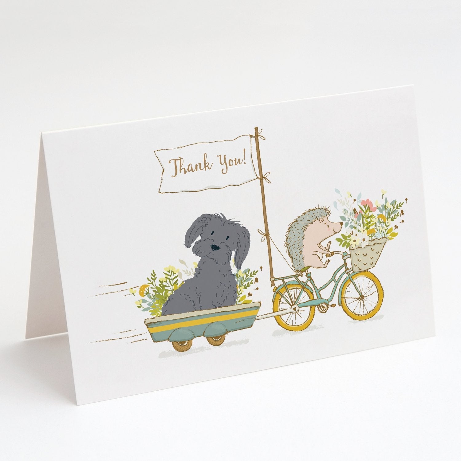 Maltese Black Greeting Cards Pack of 8 Blank Cards with Envelopes Whimsical A7 Size 5x7