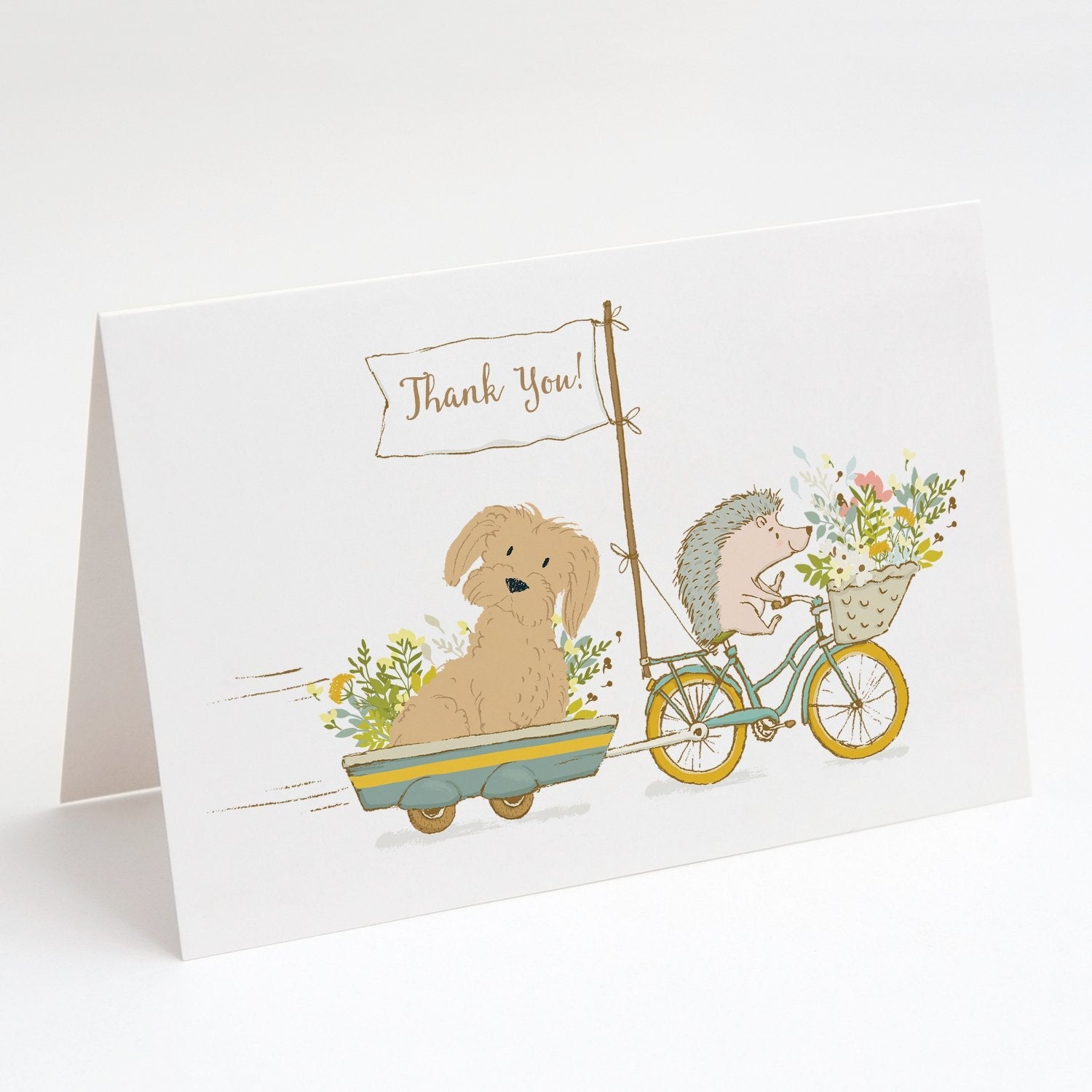 Maltese Brown Greeting Cards Pack of 8 Blank Cards with Envelopes Whimsical A7 Size 5x7