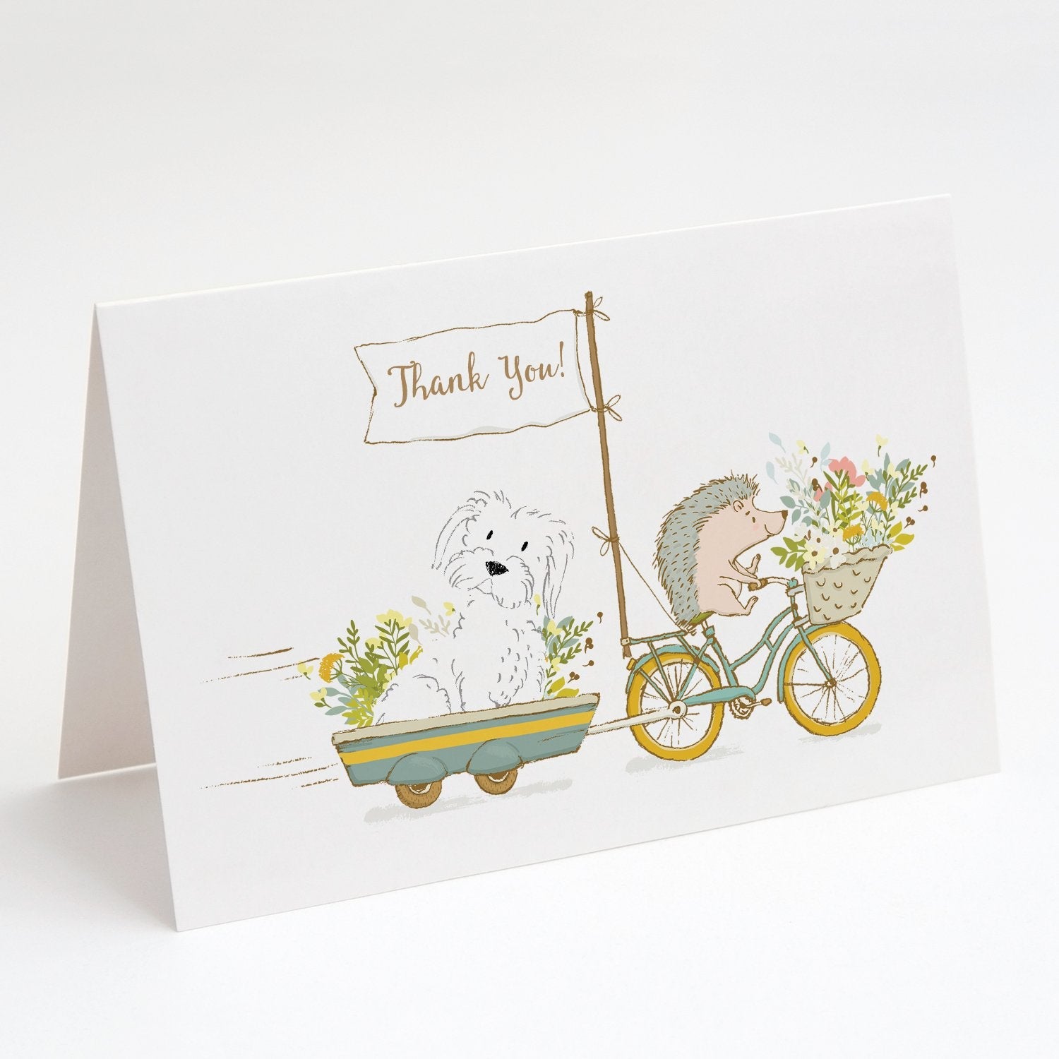 Maltese White Greeting Cards Pack of 8 Blank Cards with Envelopes Whimsical A7 Size 5x7