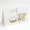 Pomeranian White Greeting Cards Pack of 8 Blank Cards with Envelopes Whimsical A7 Size 5x7