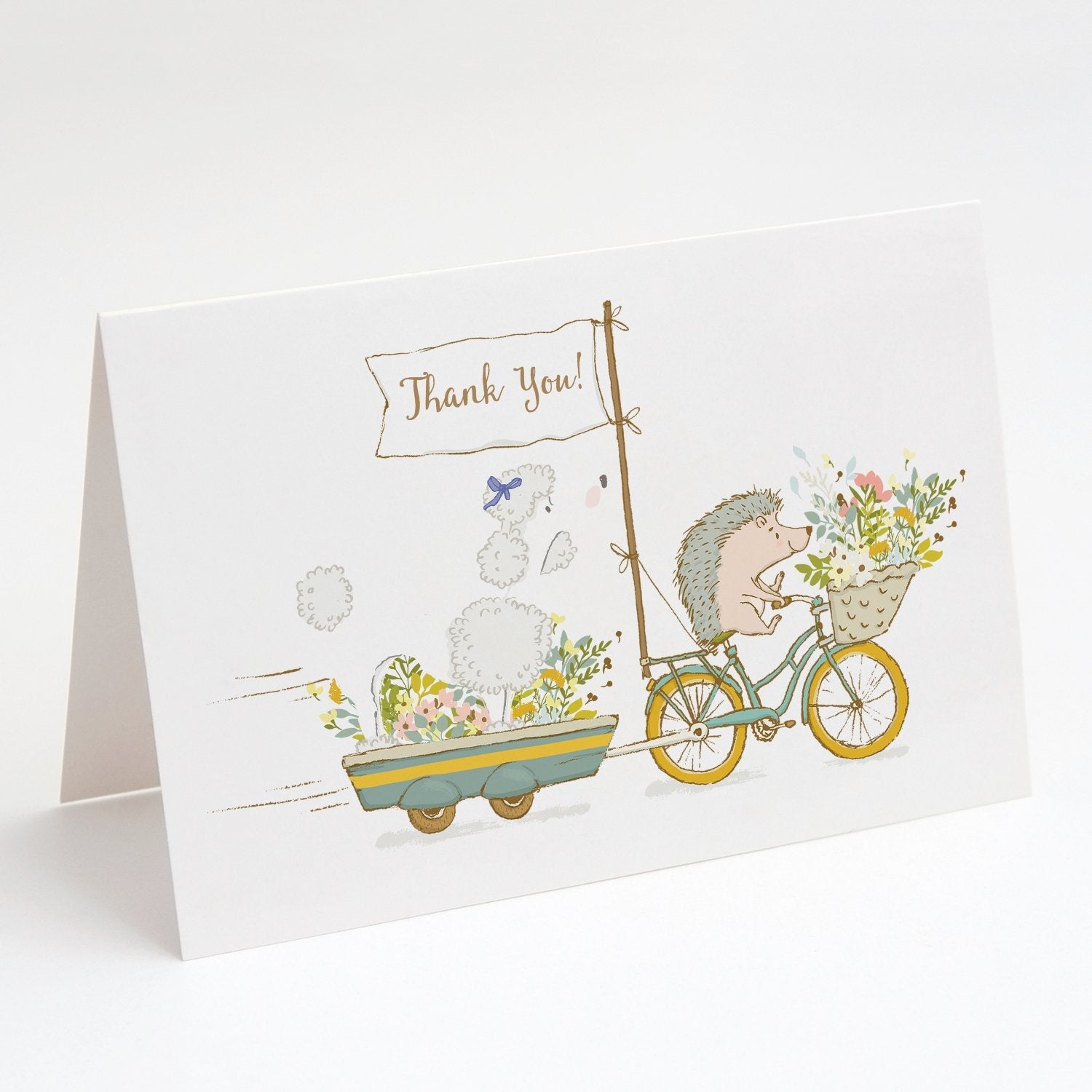 Poodle White Greeting Cards Pack of 8 Blank Cards with Envelopes Whimsical A7 Size 5x7