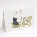 Pug Black Greeting Cards Pack of 8 Blank Cards with Envelopes Whimsical A7 Size 5x7
