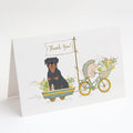 Rottweiler Greeting Cards Pack of 8 Blank Cards with Envelopes Whimsical A7 Size 5x7