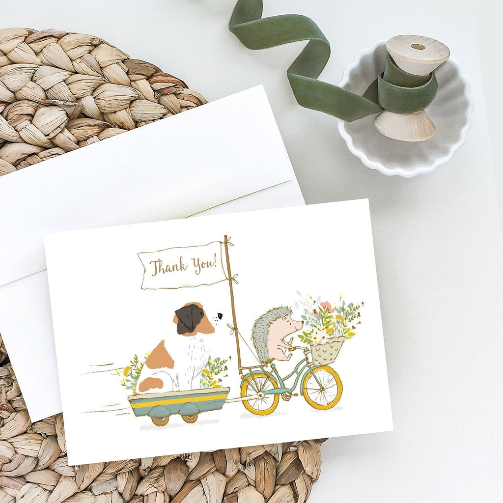 Saint Bernard Greeting Cards Pack of 8 Blank Cards with Envelopes Whimsical A7 Size 5x7