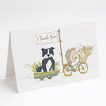 Staffordshire Bull Terrier Black Greeting Cards Pack of 8 Blank Cards with Envelopes Whimsical A7 Size 5x7