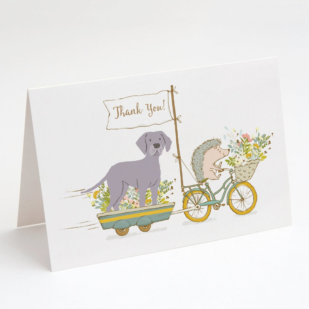 Weimaraner Long Tail Greeting Cards Pack of 8 Blank Cards with Envelopes Whimsical A7 Size 5x7