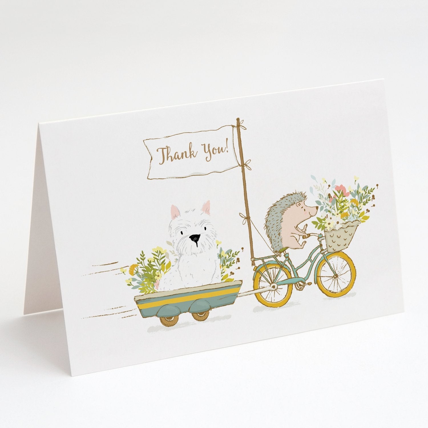 West Highland White Terrier Greeting Cards Pack of 8 Blank Cards with Envelopes Whimsical A7 Size 5x7