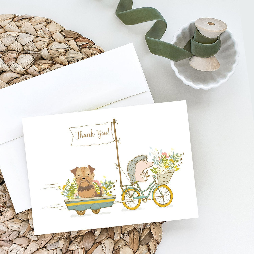 Yorkshire Terrier Natrual Ears Greeting Cards Pack of 8 Blank Cards with Envelopes Whimsical A7 Size 5x7