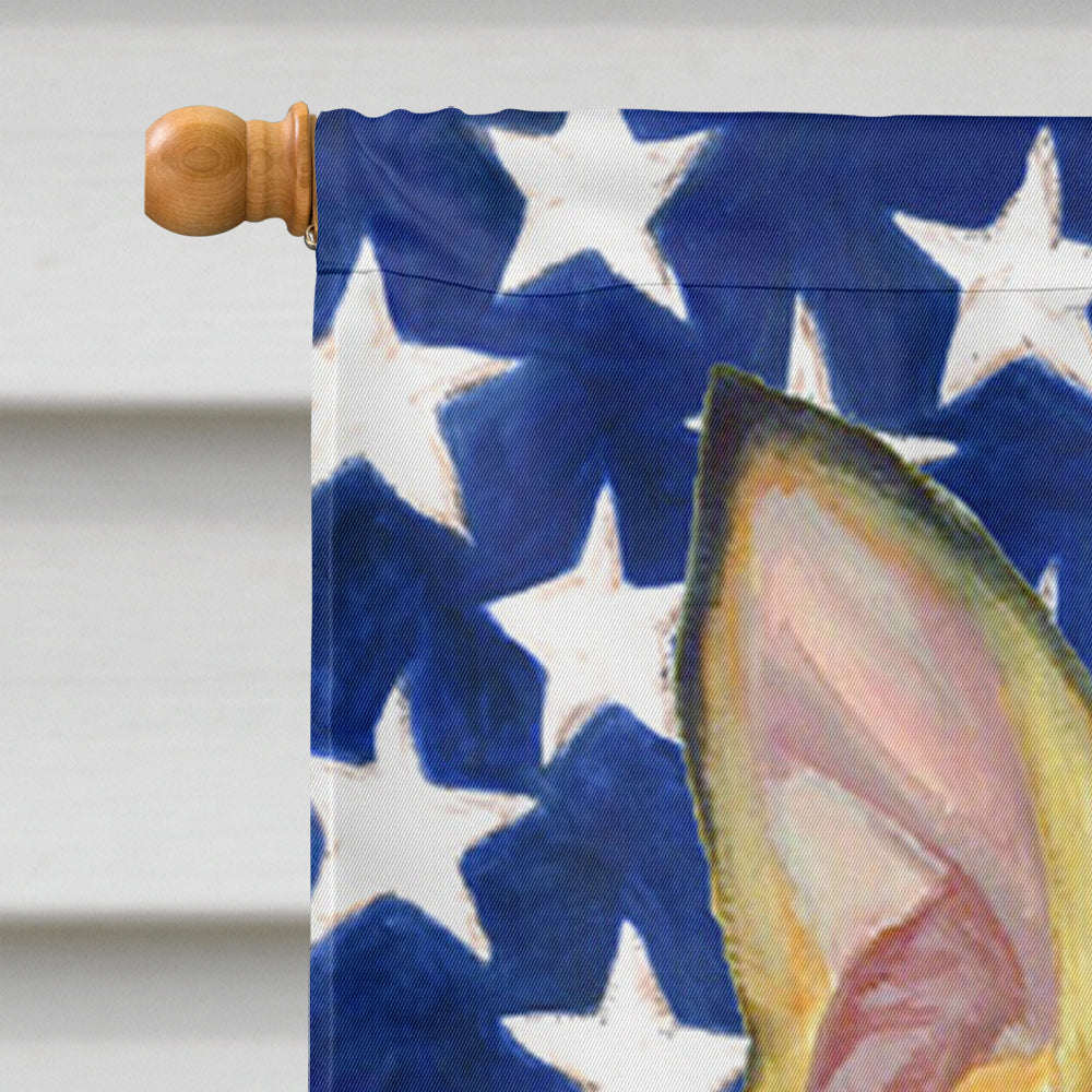 USA American Flag with Min Pin House Flag 28x40 Porch Sleeve Pole Decorative Outside Yard Banner Artwork Wall Hanging, Polyester