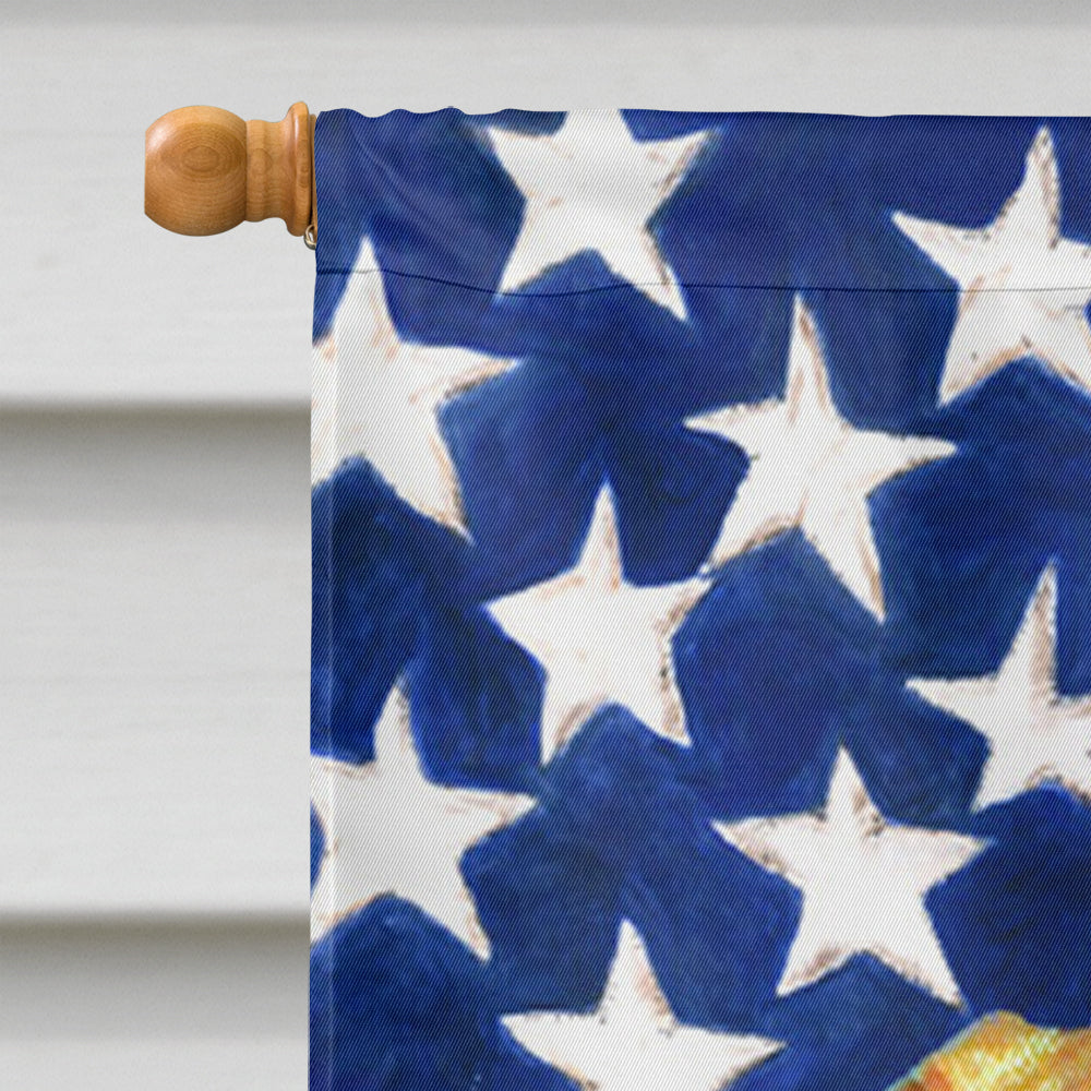 USA American Flag with Vizsla House Flag 28x40 Porch Sleeve Pole Decorative Outside Yard Banner Artwork Wall Hanging, Polyester