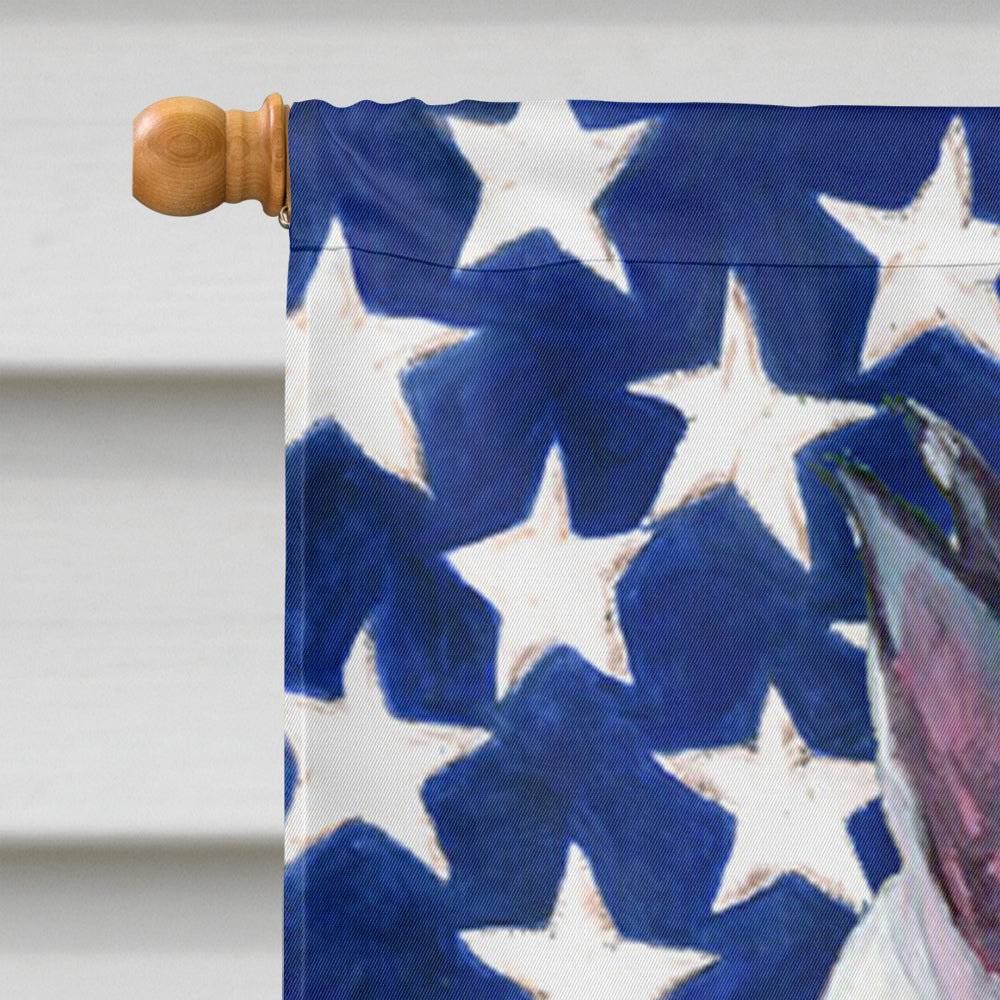 USA American Flag with Great Dane House Flag 28x40 Porch Sleeve Pole Decorative Outside Yard Banner Artwork Wall Hanging, Polyester