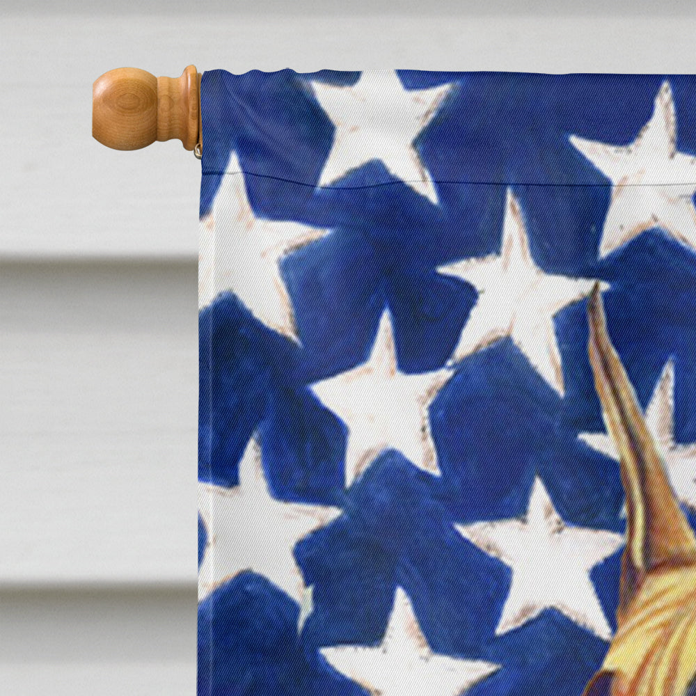 USA American Flag with Great Dane House Flag 28x40 Porch Sleeve Pole Decorative Outside Yard Banner Artwork Wall Hanging, Polyester