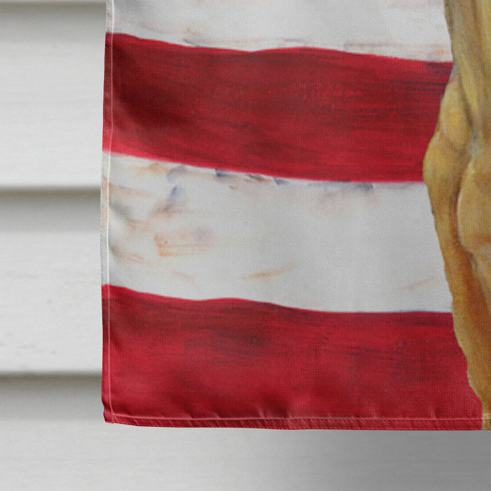 USA American Flag with Great Dane House Flag 28x40 Porch Sleeve Pole Decorative Outside Yard Banner Artwork Wall Hanging, Polyester