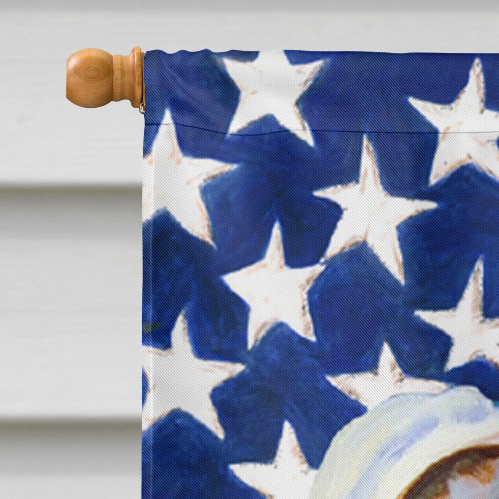 USA American Flag with Great Dane House Flag 28x40 Porch Sleeve Pole Decorative Outside Yard Banner Artwork Wall Hanging, Polyester