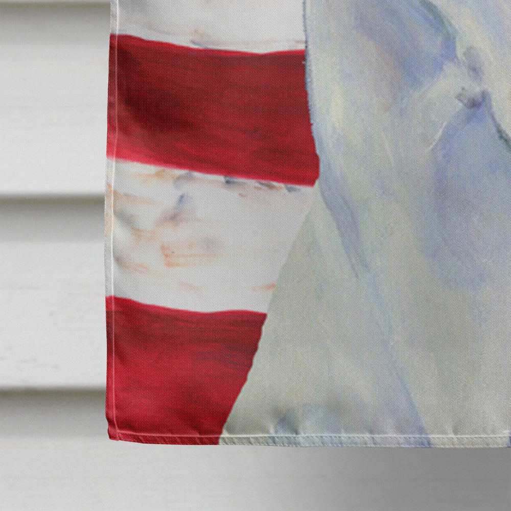 USA American Flag with Great Dane House Flag 28x40 Porch Sleeve Pole Decorative Outside Yard Banner Artwork Wall Hanging, Polyester