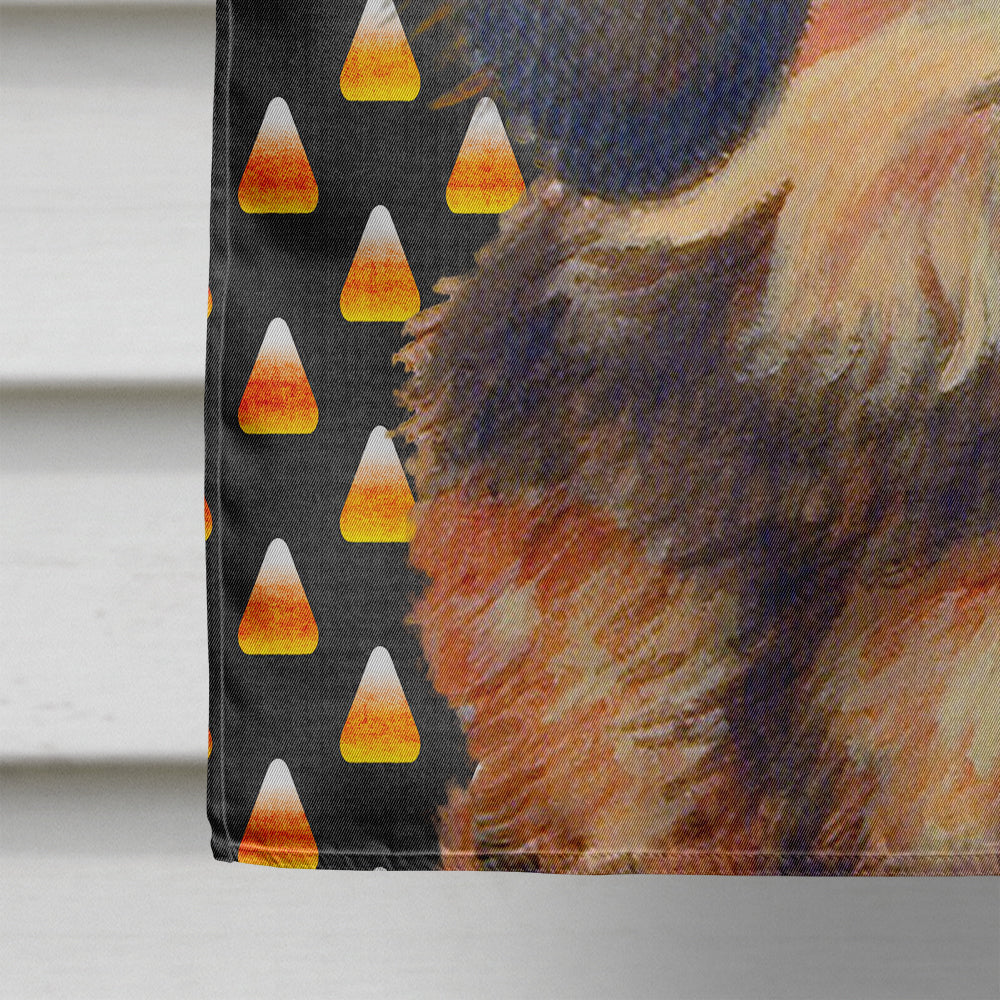 Dachshund Candy Corn Halloween Portrait House Flag 28x40 Porch Sleeve Pole Decorative Outside Yard Banner Artwork Wall Hanging, Polyester