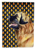 Leonberger Candy Corn Halloween Portrait House Flag 28x40 Porch Sleeve Pole Decorative Outside Yard Banner Artwork Wall Hanging, Polyester
