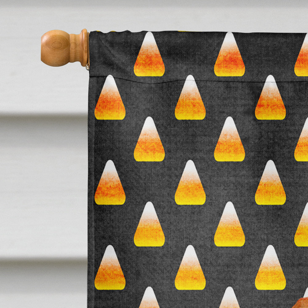 Dachshund Candy Corn Halloween Portrait House Flag 28x40 Porch Sleeve Pole Decorative Outside Yard Banner Artwork Wall Hanging, Polyester