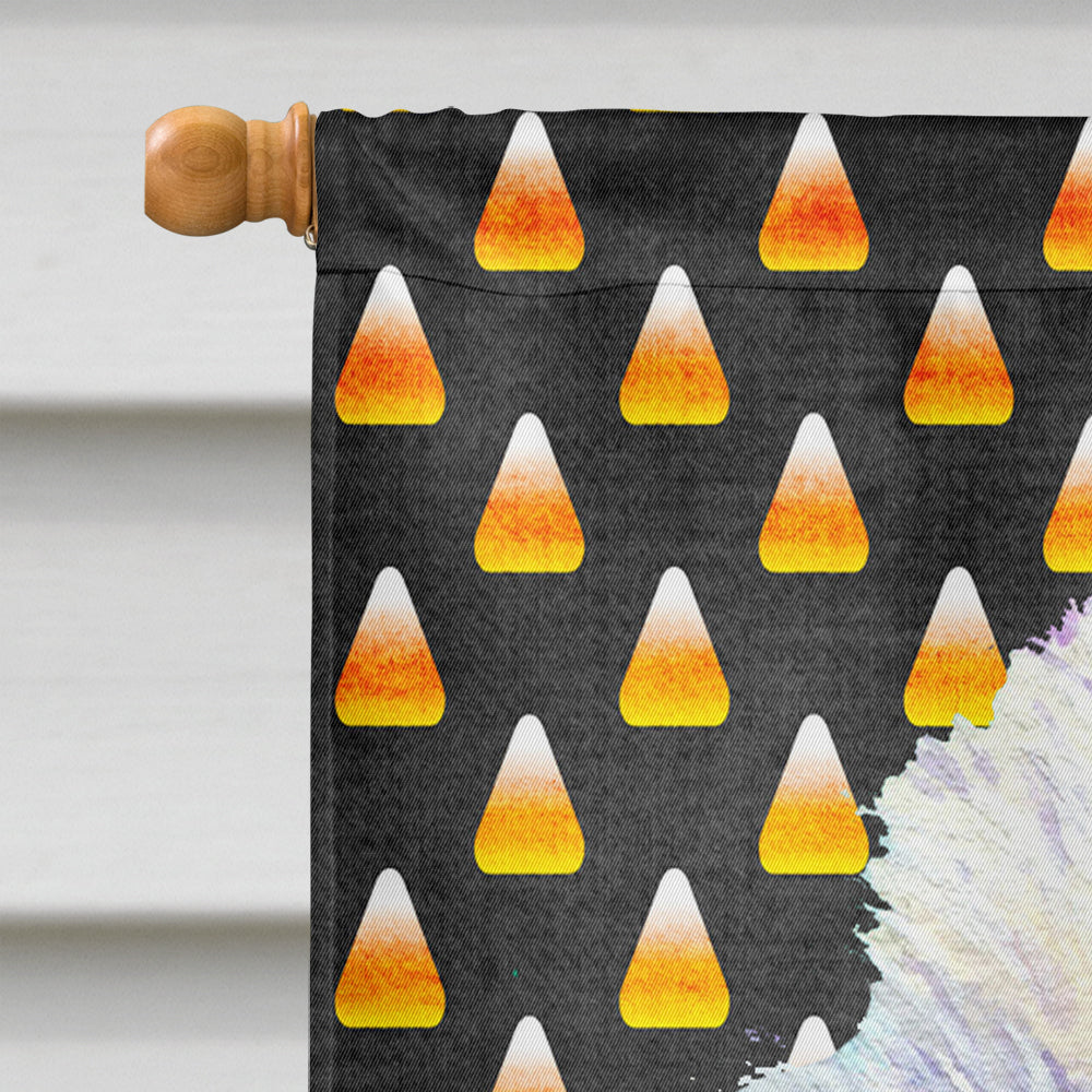 Westie Candy Corn Halloween Portrait House Flag 28x40 Porch Sleeve Pole Decorative Outside Yard Banner Artwork Wall Hanging, Polyester