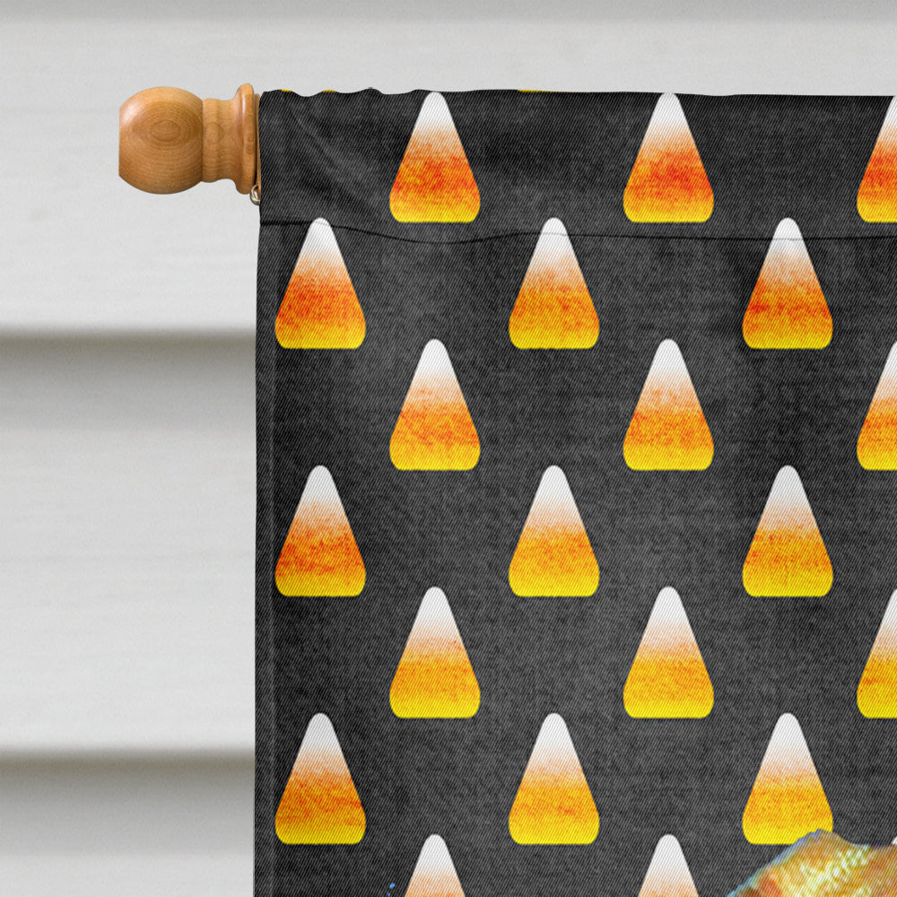 Vizsla Candy Corn Halloween Portrait House Flag 28x40 Porch Sleeve Pole Decorative Outside Yard Banner Artwork Wall Hanging, Polyester