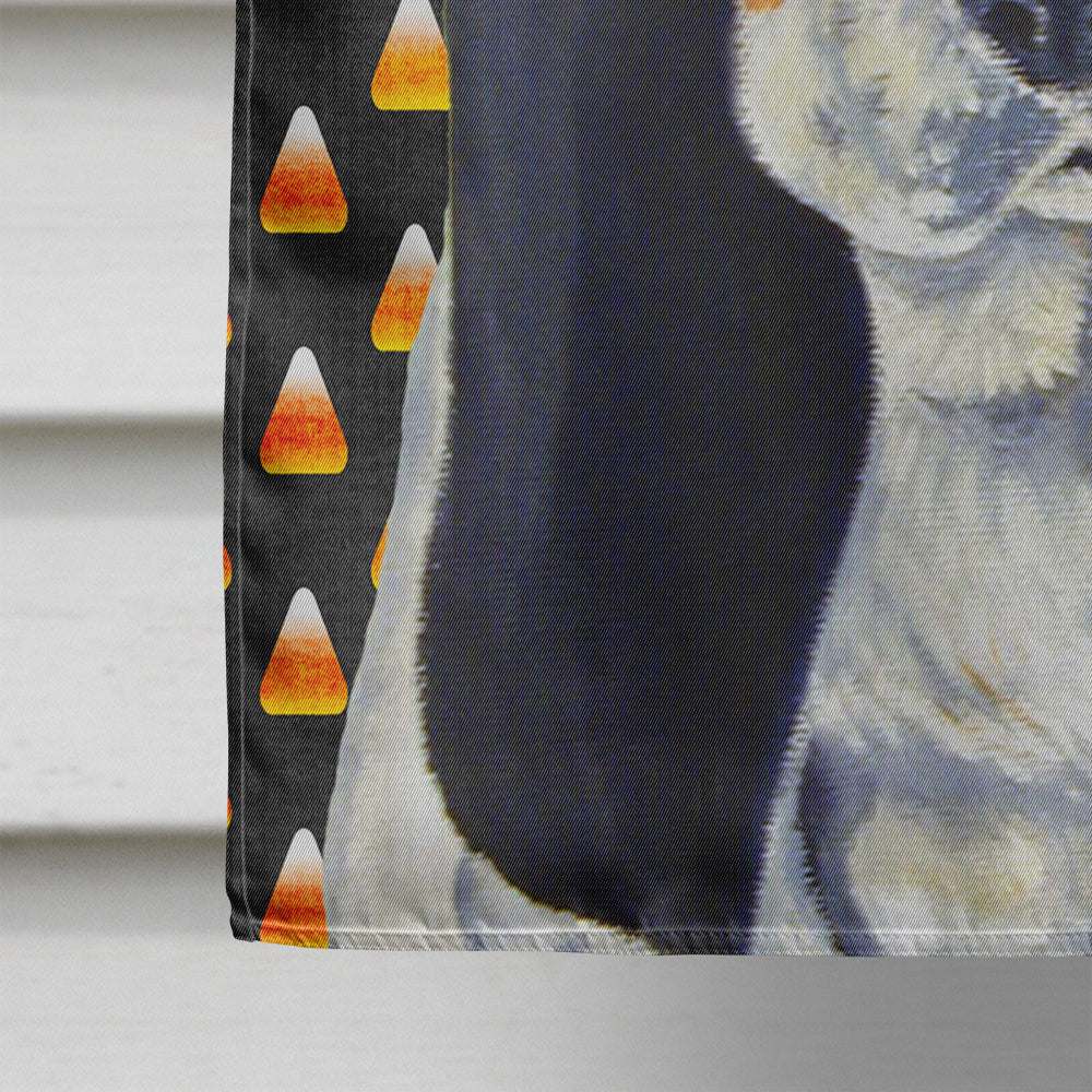 Basset Hound Candy Corn Halloween Portrait House Flag 28x40 Porch Sleeve Pole Decorative Outside Yard Banner Artwork Wall Hanging, Polyester