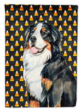 Bernese Mountain Dog Candy Corn Halloween Portrait House Flag 28x40 Porch Sleeve Pole Decorative Outside Yard Banner Artwork Wall Hanging, Polyester
