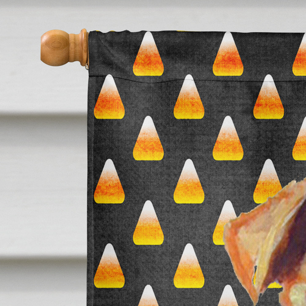 Airedale Candy Corn Halloween Portrait House Flag 28x40 Porch Sleeve Pole Decorative Outside Yard Banner Artwork Wall Hanging, Polyester
