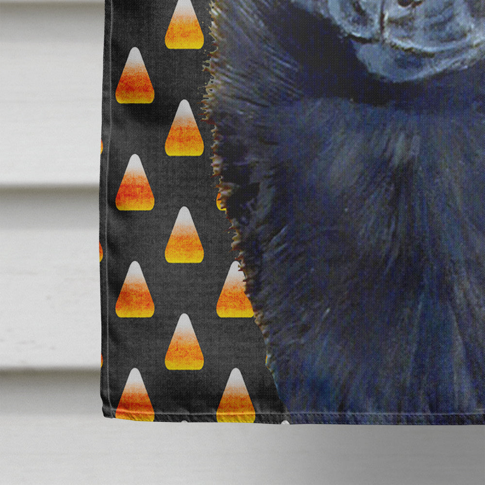 Schipperke Candy Corn Halloween Portrait House Flag 28x40 Porch Sleeve Pole Decorative Outside Yard Banner Artwork Wall Hanging, Polyester