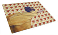 Great Dane Fall Leaves Portrait Cutting Board Tempered Glass Kitchen Cutting Surface, Heat Resistant Chopping, Non-Slip Feet, Food Prep & Serving
