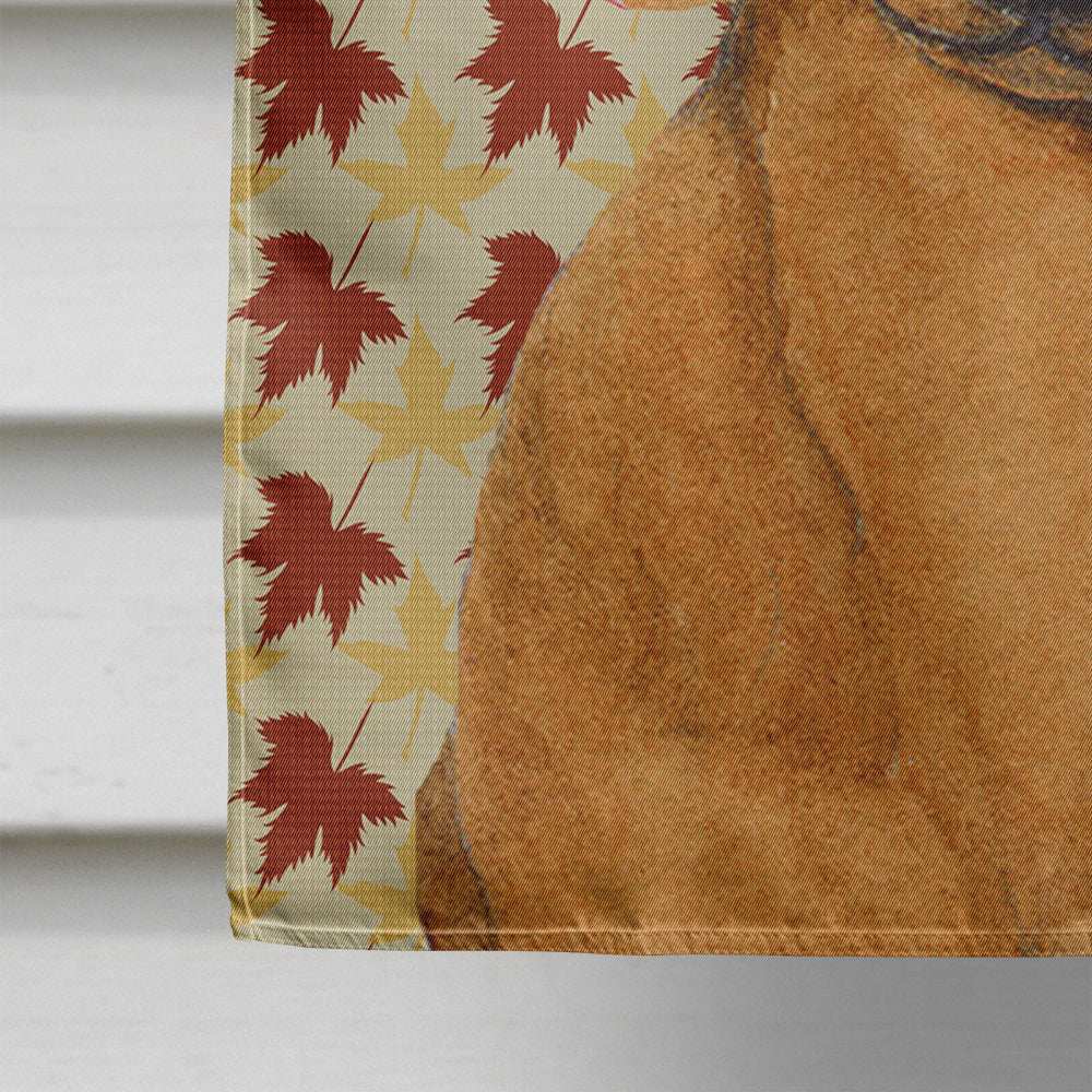 Dachshund Fall Leaves Portrait House Flag 28x40 Porch Sleeve Pole Decorative Outside Yard Banner Artwork Wall Hanging, Polyester