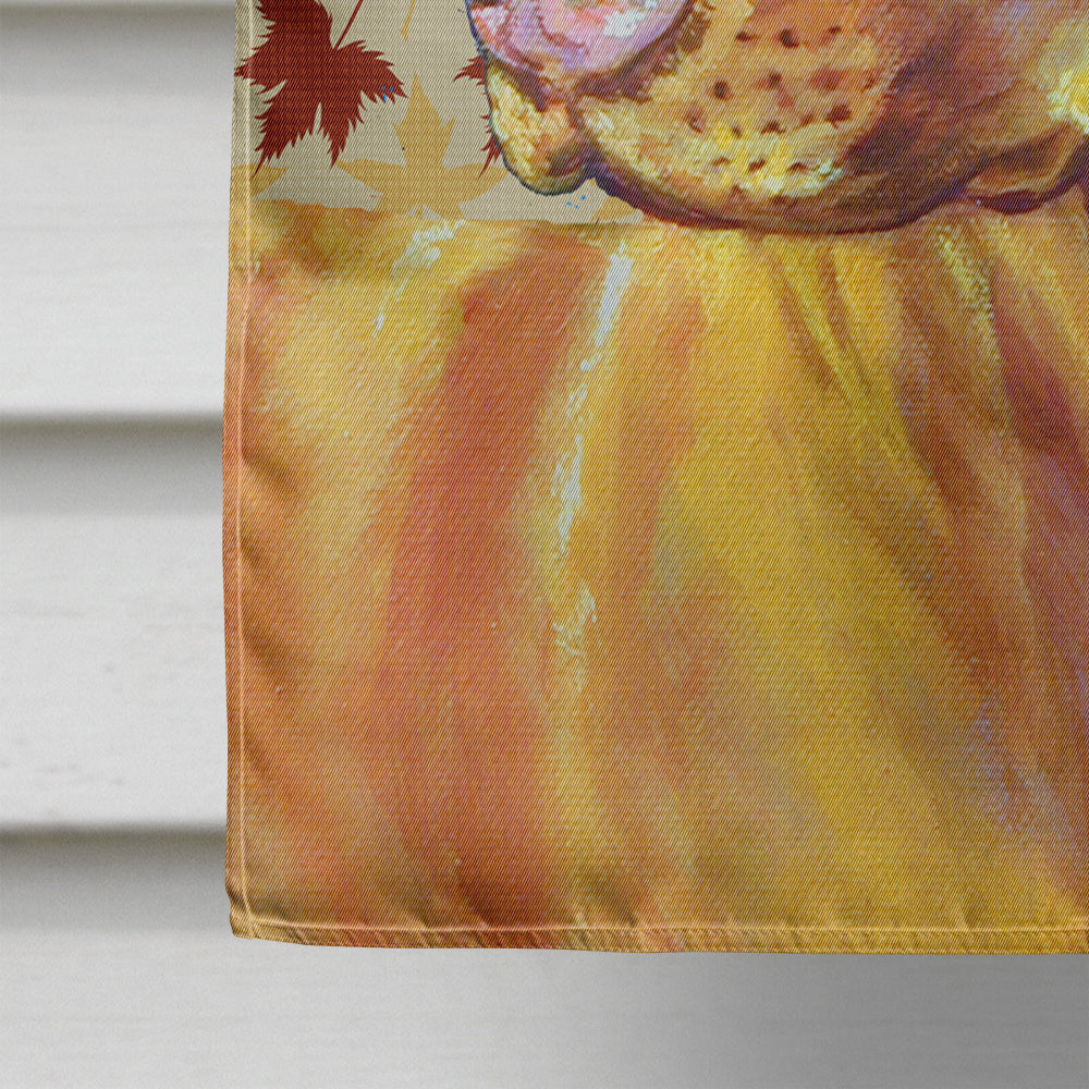 Vizsla Fall Leaves Portrait House Flag 28x40 Porch Sleeve Pole Decorative Outside Yard Banner Artwork Wall Hanging, Polyester
