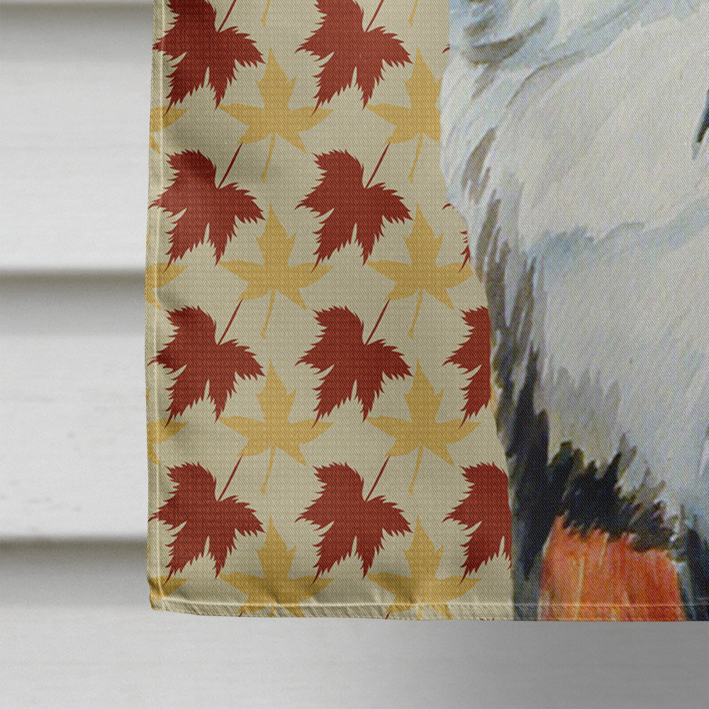 Bernese Mountain Dog Fall Leaves Portrait House Flag 28x40 Porch Sleeve Pole Decorative Outside Yard Banner Artwork Wall Hanging, Polyester