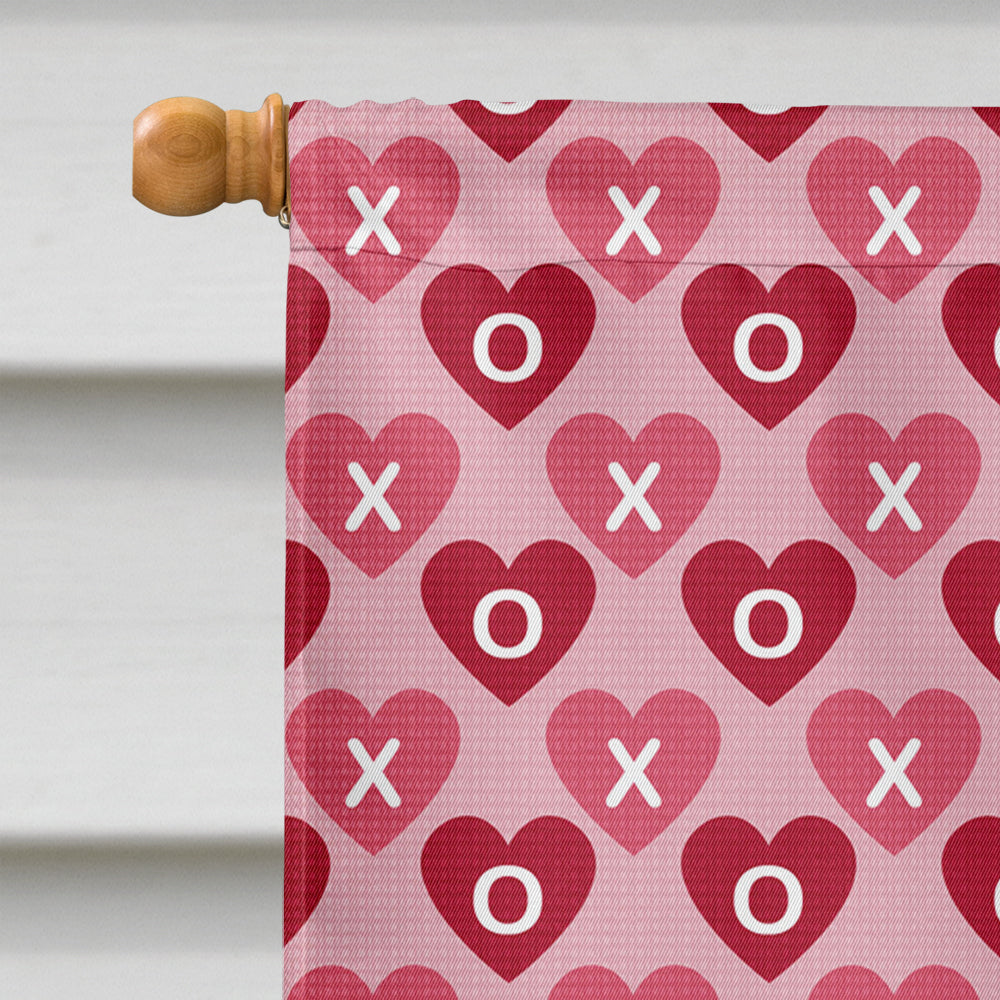 Australian Cattle Dog Hearts Love Valentine's Day House Flag 28x40 Porch Sleeve Pole Decorative Outside Yard Banner Artwork Wall Hanging, Polyester