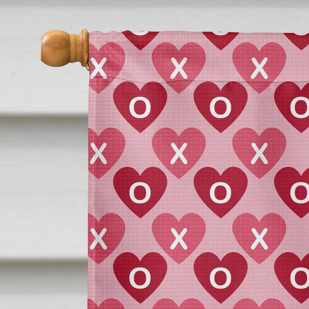 Chinese Crested Hearts Love and Valentine's Day Portrait House Flag 28x40 Porch Sleeve Pole Decorative Outside Yard Banner Artwork Wall Hanging, Polyester