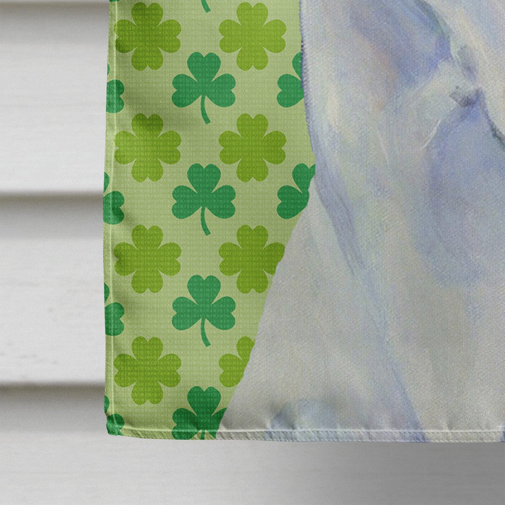 Great Dane St. Patrick's Day Shamrock Portrait House Flag 28x40 Porch Sleeve Pole Decorative Outside Yard Banner Artwork Wall Hanging, Polyester