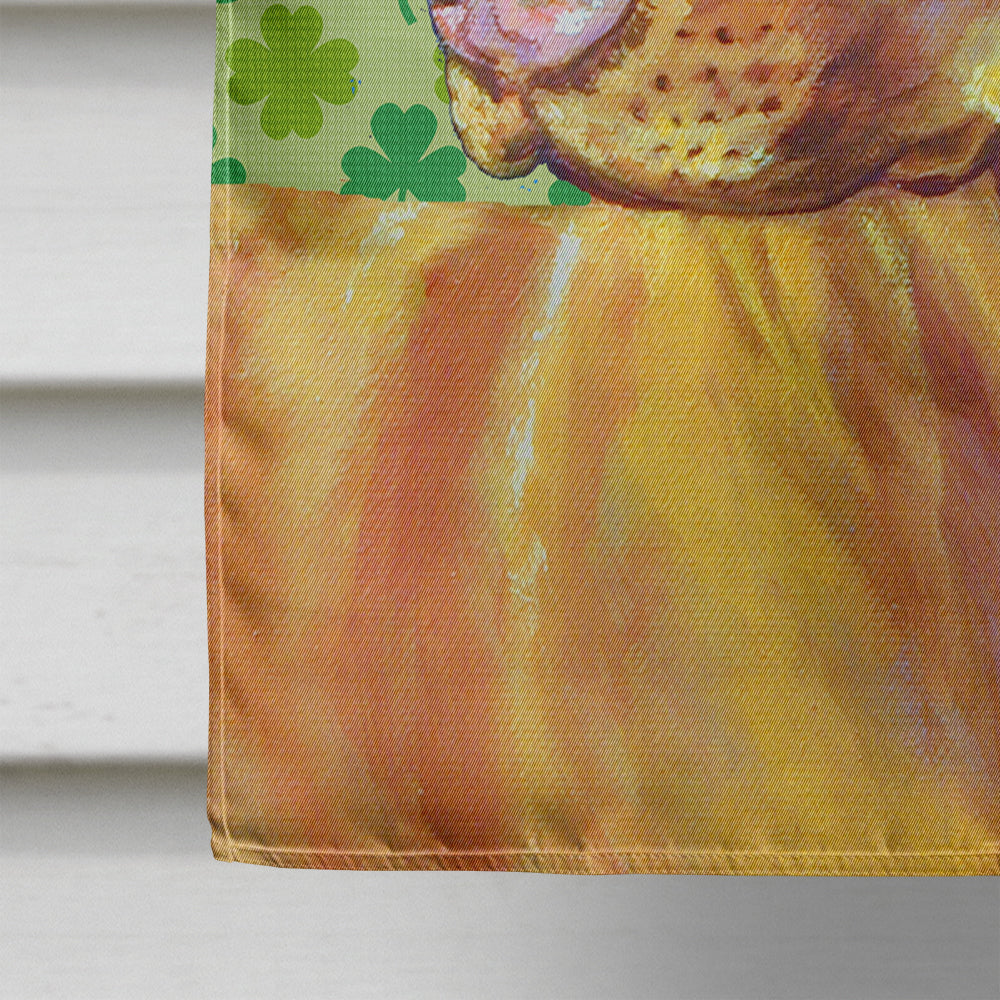 Vizsla St. Patrick's Day Shamrock Portrait House Flag 28x40 Porch Sleeve Pole Decorative Outside Yard Banner Artwork Wall Hanging, Polyester