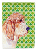 Petit Basset Griffon Vendeen St. Patrick's Day Shamrock House Flag 28x40 Porch Sleeve Pole Decorative Outside Yard Banner Artwork Wall Hanging, Polyester