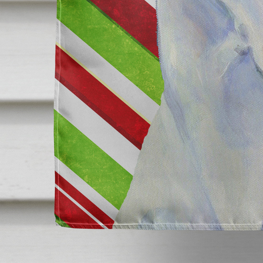 Great Dane Candy Cane Holiday Christmas House Flag 28x40 Porch Sleeve Pole Decorative Outside Yard Banner Artwork Wall Hanging, Polyester