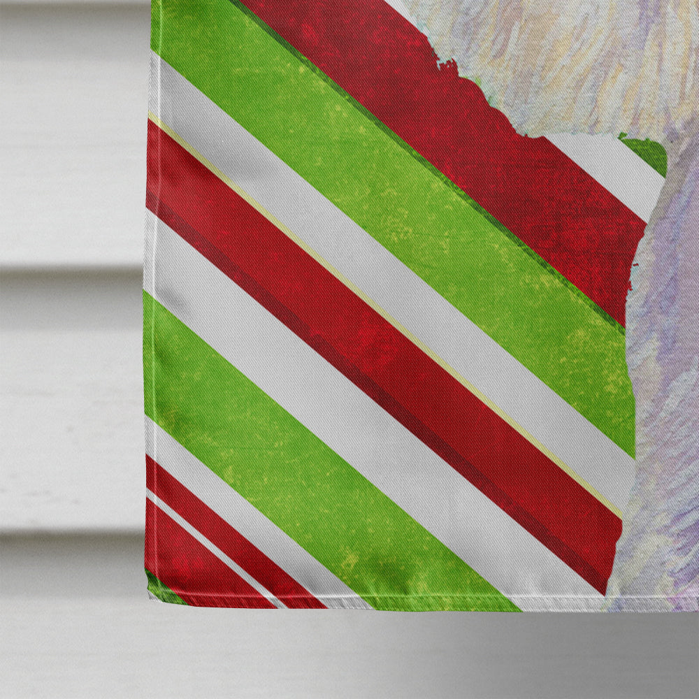 Westie Candy Cane Holiday Christmas House Flag 28x40 Porch Sleeve Pole Decorative Outside Yard Banner Artwork Wall Hanging, Polyester