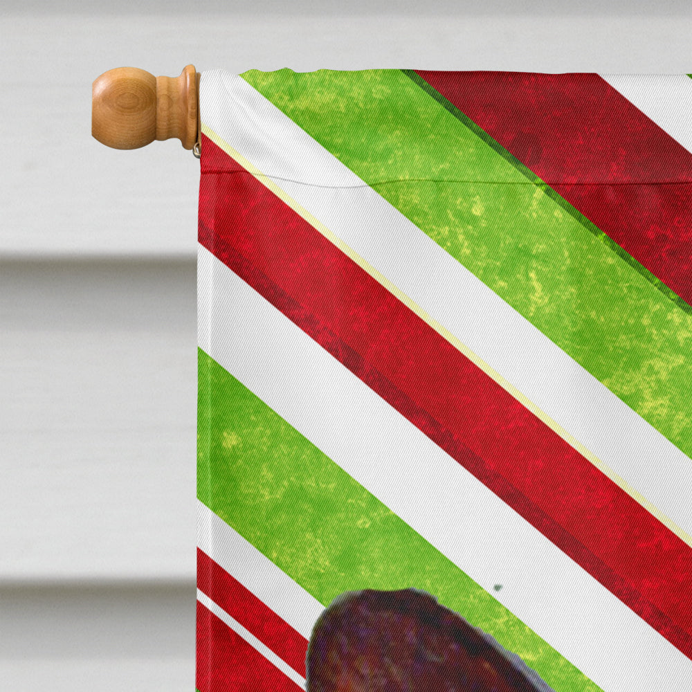 Corgi Candy Cane Holiday Christmas House Flag 28x40 Porch Sleeve Pole Decorative Outside Yard Banner Artwork Wall Hanging, Polyester