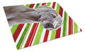 Weimaraner Candy Cane Holiday Christmas Cutting Board Tempered Glass Kitchen Cutting Surface, Heat Resistant Chopping, Non-Slip Feet, Food Prep & Serving