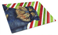 Brussels Griffon Candy Cane Holiday Christmas Cutting Board Tempered Glass Kitchen Cutting Surface, Heat Resistant Chopping, Non-Slip Feet, Food Prep & Serving