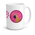 Pink Great Dane Ceramic Coffee Mug 15 oz Decorative Large C Handle Mug Cup for Tea, Cocoa Hot Chocolate