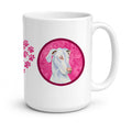Pink Great Dane Ceramic Coffee Mug 15 oz Decorative Large C Handle Mug Cup for Tea, Cocoa Hot Chocolate