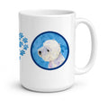 Blue Westie Ceramic Coffee Mug 15 oz Decorative Large C Handle Mug Cup for Tea, Cocoa Hot Chocolate