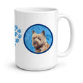Blue Cairn Terrier Ceramic Coffee Mug 15 oz Decorative Large C Handle Mug Cup for Tea, Cocoa Hot Chocolate