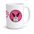Pink Corgi Ceramic Coffee Mug 15 oz Decorative Large C Handle Mug Cup for Tea, Cocoa Hot Chocolate