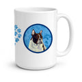 Blue French Bulldog Ceramic Coffee Mug 15 oz Decorative Large C Handle Mug Cup for Tea, Cocoa Hot Chocolate