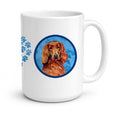 Blue Irish Setter Ceramic Coffee Mug 15 oz Decorative Large C Handle Mug Cup for Tea, Cocoa Hot Chocolate